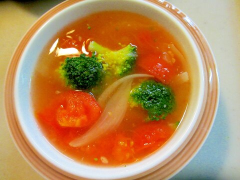 栄養たっぷり!ブロッコリーとトマトのおすまし